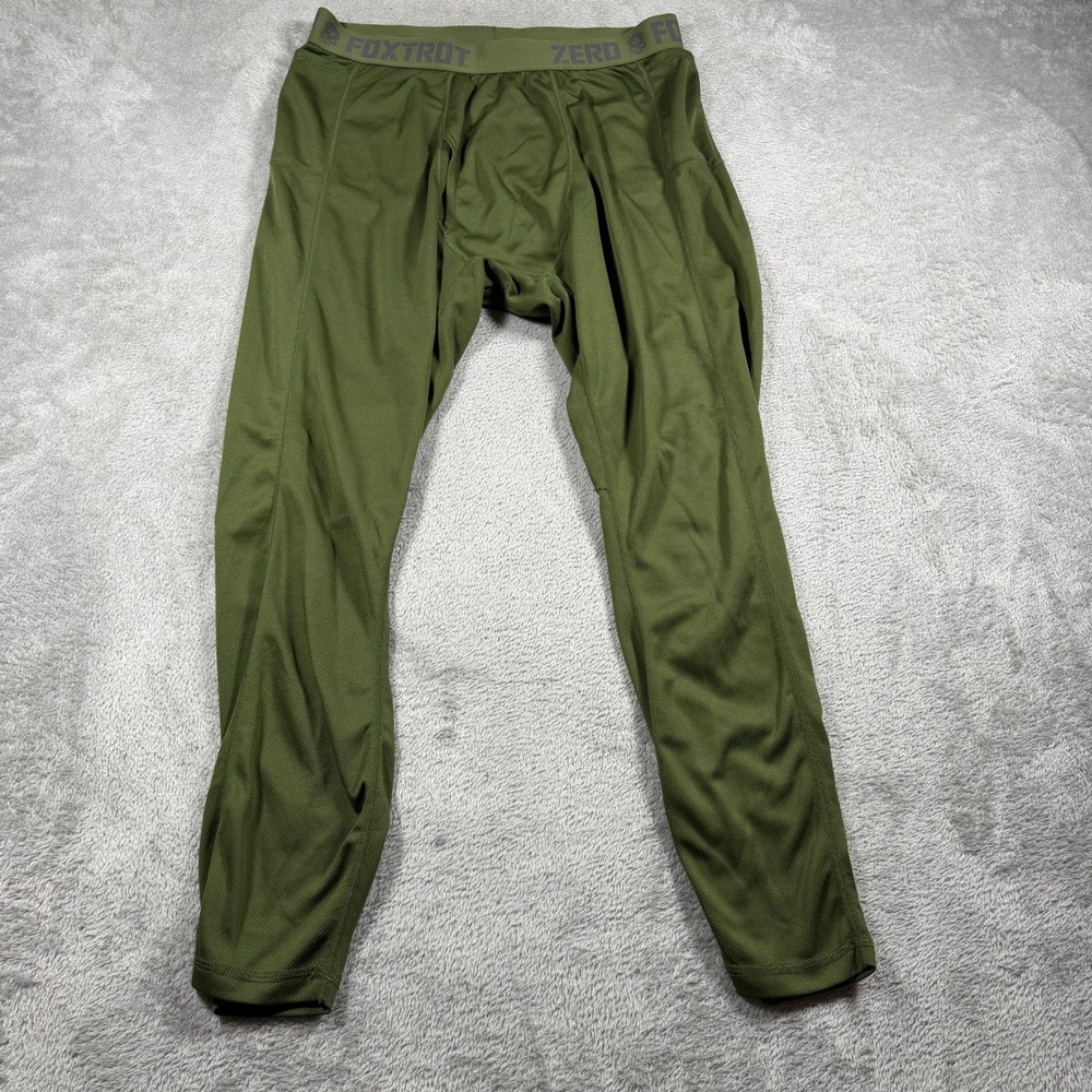 Zero Foxtrot Compression Leggings Men XL Green Athletic Base Layer
